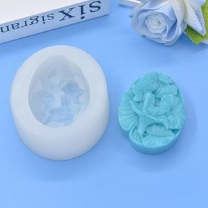 Flower fairy fairy silicone mold for DIY handmade soap and candle crafts with 3D relief