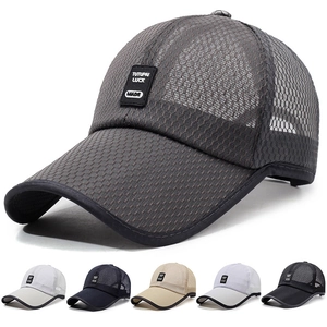 Baseball Cap Atmungsaktives Polyester Mesh Verstellbar Sonnenschutz Outdoor Sommer Lässiger Sporthut Für Herren Damen