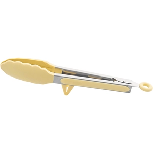 Professional heat-resistant silicone kitchen tongs with stand and retractable hanging ring