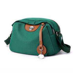Borsa A Tracolla Da Donna In Nylon Multi-Tasca Leggera Impermeabile Casual Con Finiture In Pelle PU