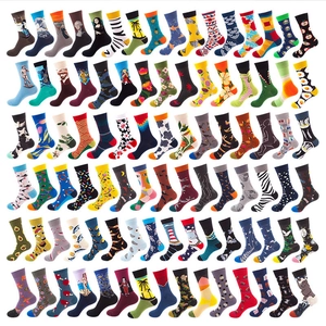 Unisex Crew Socks Cotton Blend Breathable Novelty Pattern Streetwear Harajuku Style Trendy Mid Calf Casual Dress Socks