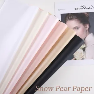 Texture detail of premium tissue paper for gift wrapping in assorted elegant colors