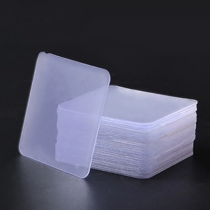 Strong adhesive clear double-sided tape pads for wall mounting and item fixation