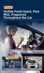 Modern AI smart car aromatherapy diffuser with fine mist technology for luxury interiors