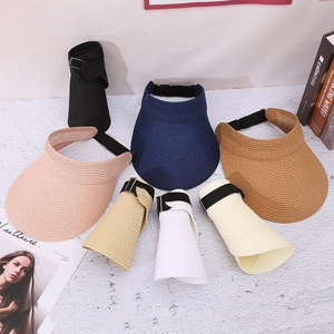 Sonnenschild Strohhut Faltbar Breite Krempe UV Schutz Sommer Strand Reisen Lässig Mode Für Herren Und Damen