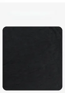 Detail of breathable quick-dry matte black fabric texture for minimalist brimless docker hat