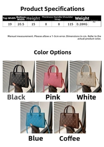 Guida alle taglie e opzioni di colore per la borsa a tracolla trapuntata fashion