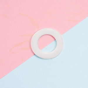 Polished 25mm hollow stainless steel round pendant for DIY jewelry making