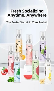 Collection of assorted 20ml portable breath sprays in various fruit flavors for oral care