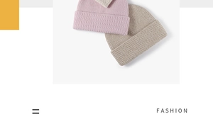 Detailed texture of rib-knit winter beanies in pink, beige, and white colors