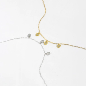 Elegant S925 sterling silver heart charm bracelets in gold and silver finishes