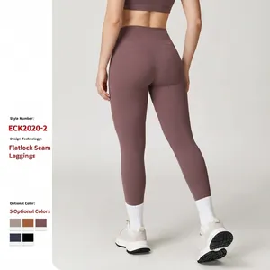 High Waist Yoga Leggings für Damen Po Lifting Bauchkontrolle Training Fitness Fitnessstudio Hose Elastisch Nylon Elasthan