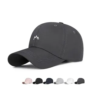 Baseballkappe Pongee Polyester Schnelltrocknend Atmungsaktiv Sonnenschutz Outdoor Sport Hut Bergstickerei Für Herren Damen Verstellbar