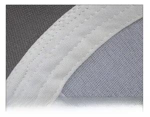Close-up of baseball cap sweatband featuring reinforced stitching and breathable mesh