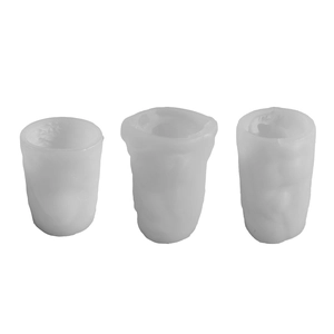 Halloween crow and dragon relief cylindrical silicone molds for DIY candle making