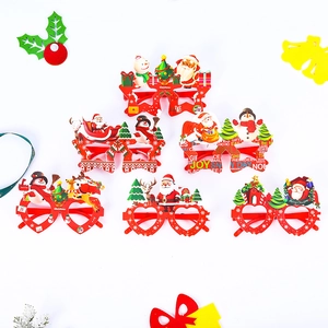 Weihnachtsfeier Brille Kinder festliche Foto Requisiten Cartoon Weihnachtsmann Schneemann Rahmen