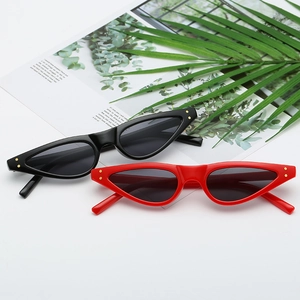 Retro Cat Eye Sunglasses Vintage Triangular PC Frame AC Lenses UV400 Protection Rivet Decor Punk Y2K Style Women Men