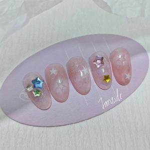 3D White Embossed Nail Stickers Butterfly Star Heart Motifs Self Adhesive Textured Manicure DIY Art Decoration