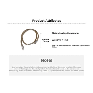 Silver snake necklace with rhinestones detail showing weight 41.6g and length 75.8cm