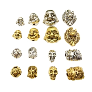 Tibetan silver and gold metal beads collection for DIY jewelry making accessories
