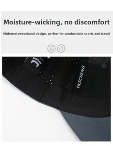 Dettaglio della fascia antisudore e dei fori di ventilazione del cappellino sportivo estivo
