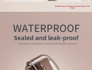 Close-up of waterproof orthodontic retainer case with brown translucent sealed design