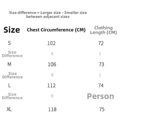 Detailed size chart for women knit cardigan showing bust and length measurements