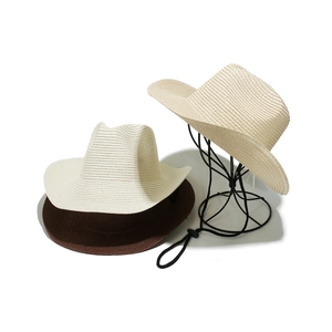 Classic straw Panama sun hat with wide brim and cattleman crown for outdoor travel