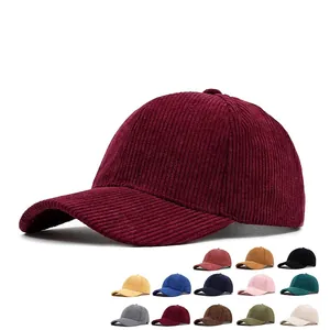 Classic corduroy baseball cap for men and women available in 14 colors for autumn winter