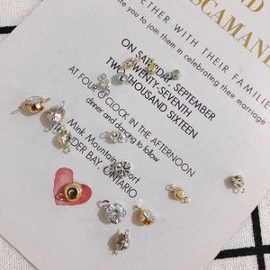 DIY gold and silver plated copper pendants with rhinestones for earring jewelry making