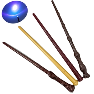 Glowing Halloween wizard magic wand set for kids cosplay props in four styles and colors
