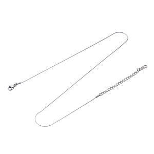 S925 sterling silver snake chain necklace with lobster clasp and adjustable extension chain