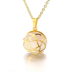 Modische Edelstahl Halsketten Mit Strass Libelle Rote Lippen Blumen Geometrische Anhänger Modeschmuck Für Damen
