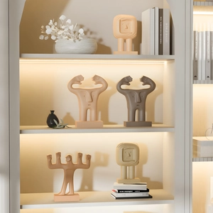 Lot de figurines abstraites au design multi-bras pour étagère et salon moderne