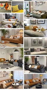 Variety of textured bouclé and embroidered cushion covers in modern home settings