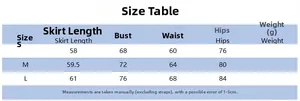 Detailed size guide table for sexy leopard print sequin tube bodycon mini dress