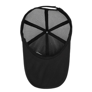 Atmungsaktive schwarze Mesh-Baseballkappe für Herren zum Angeln und als Sonnenschutz