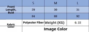 Detailed size chart for velvet corset top and sequined skirt including S, M, L measurements