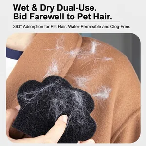 Cat paw lint remover sponge for washing machine hair removal and laundry cleaning