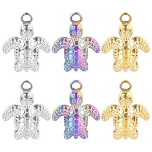 Sea Turtle Pendant Necklace Stainless Steel Minimalist Animal Shape Clavicle Chain Fashion Jewelry For Women