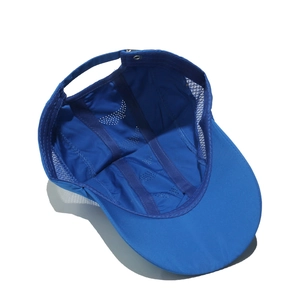 Detail view of quick-dry baseball cap interior with breathable mesh and sweatband