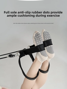 Detailed view of non-slip honeycomb silicone grip on cotton pilates socks for traction