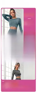Detailed view of seamless high-waist yoga set showing hollow-out texture and ribbed cuffs