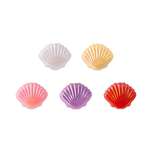 Perline a conchiglia in ABS perlato per gioielli fai-da-te in cinque colori vivaci