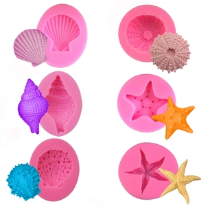 Stampo In Silicone Tema Oceano Stella Marina Conchiglia Fondant Decorazione Torte Cioccolato Fai Da Te Resina Resistente Al Calore