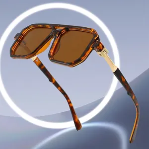 Women Oversized Sunglasses Fashion Geometric Square PC Frame AC Lens UV400 Protection Retro Trendy Eyewear Unique Bridge
