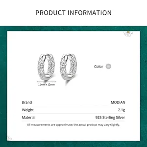 S925 sterling silver twist hoop earrings with pavé crystals measuring 11mm by 12mm