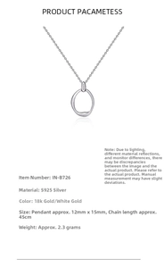Detailed view of S925 sterling silver necklace featuring an irregular geometric pendant
