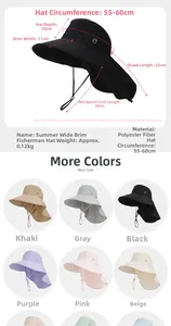 Guide des tailles du chapeau soleil pour femme avec large bord et protège-nuque
