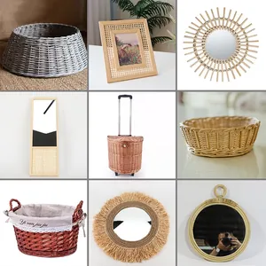 Macro detail of natural rattan texture and handcrafted willow weaving patterns for storage bins